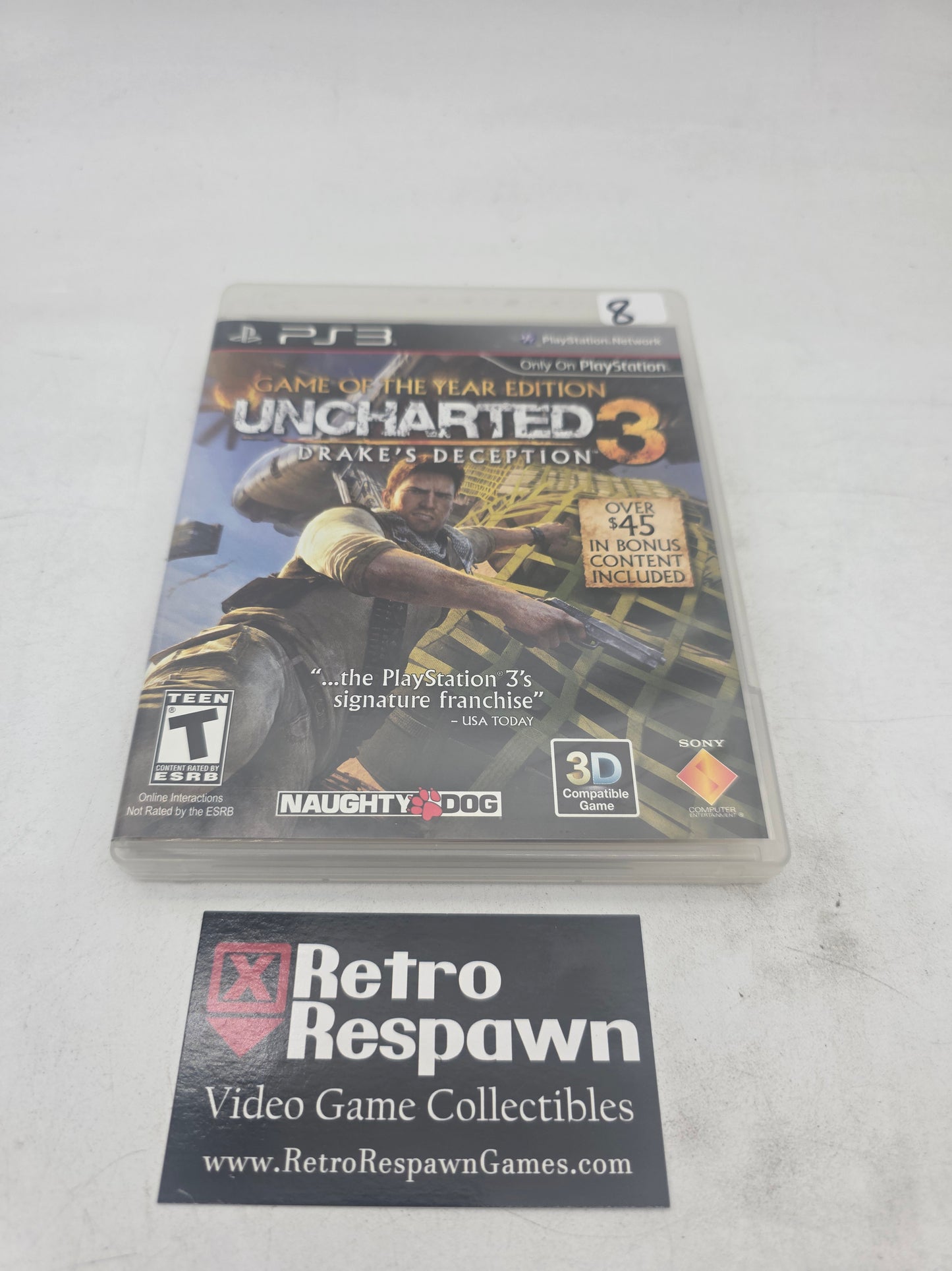 Uncharted 3: Drake's Deception [Game of the Year Edition] - Playstation 3 (Complete)