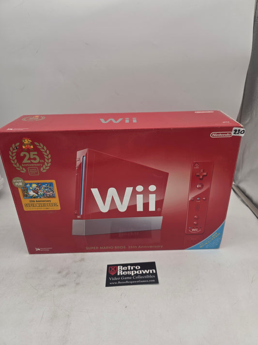 Nintendo Wii Console Red [Mario 25th Anniversary] - JP Wii (Complete)