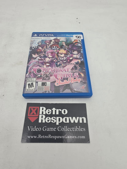 Criminal Girls: Invite Only  - Playstation Vita (Complete)