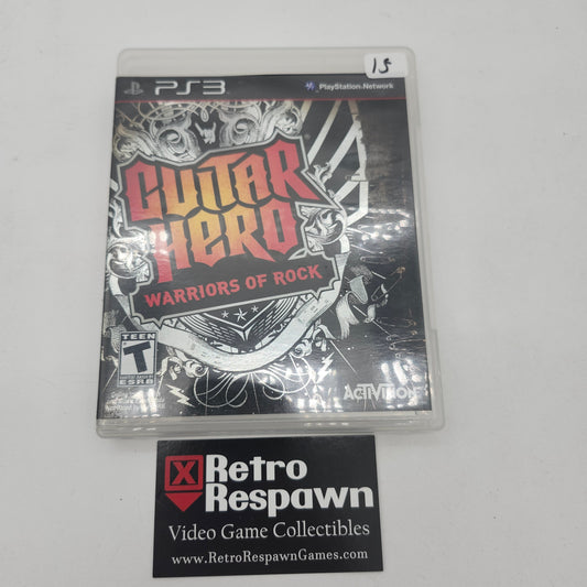 Guitar Hero: Warriors of Rock - Playstation 3 (Complete)