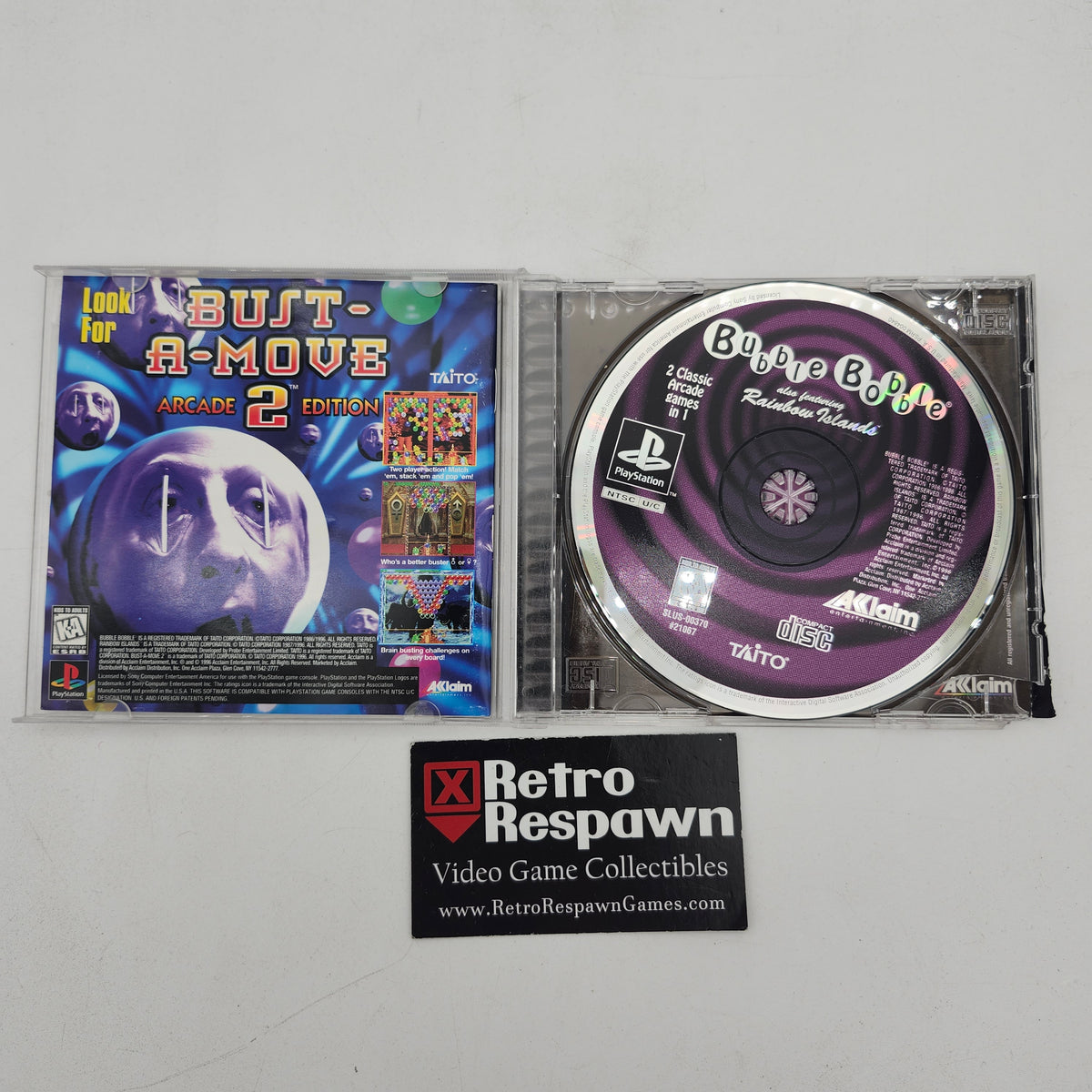 Bubble Bobble Featuring Rainbow Islands - Playstation (Complete)