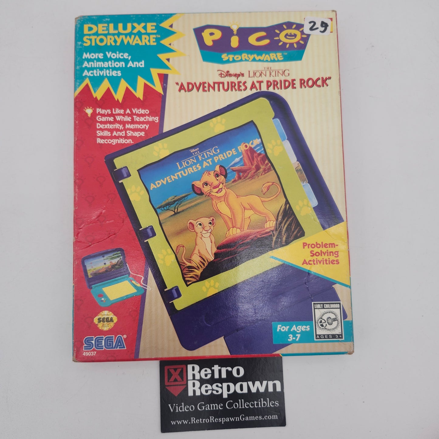 Disney's Lion King Adventures at Pride Rock - Sega Pico (Complete)