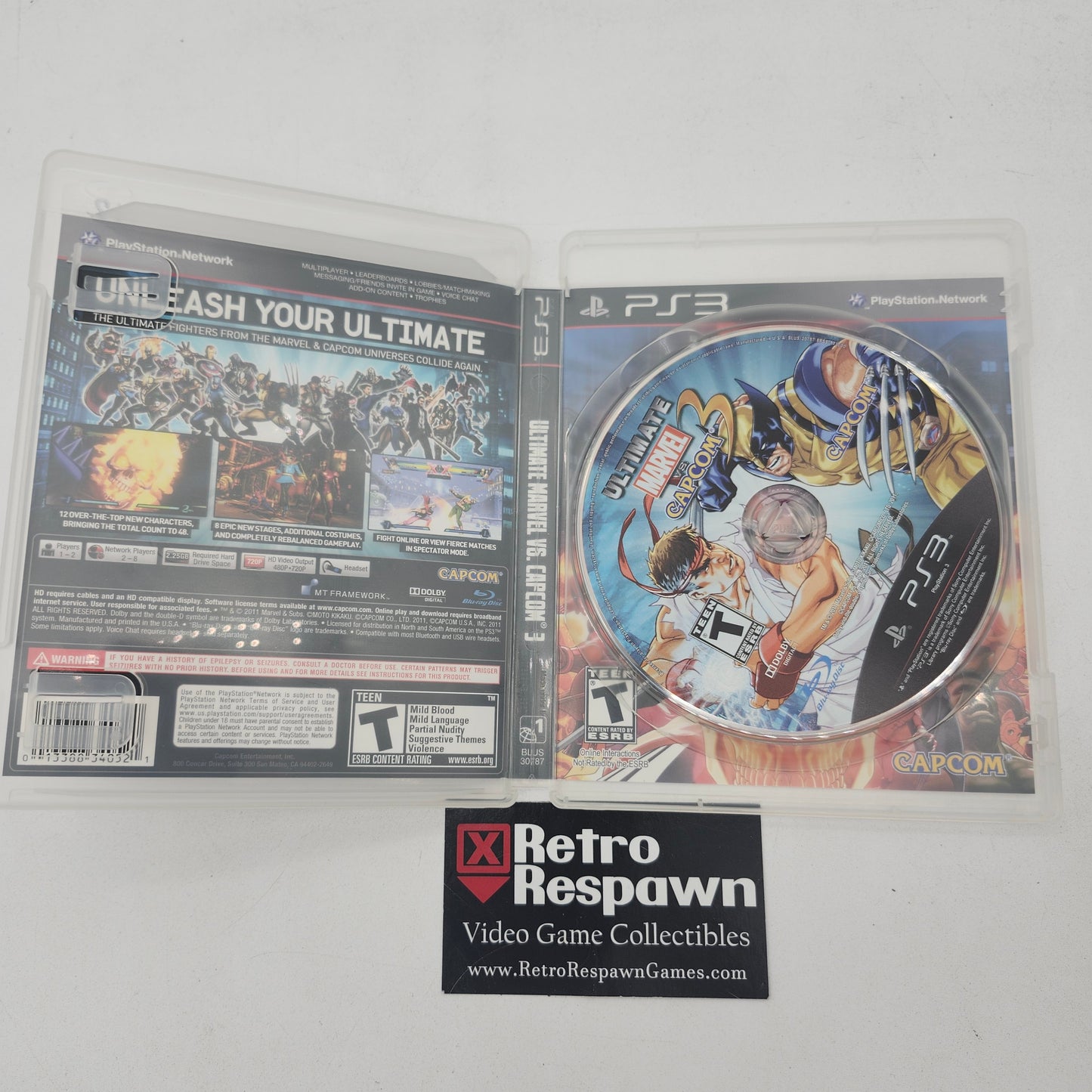 Ultimate Marvel vs Capcom 3 [Not for resale]- Playstation 3 (Missing Manual)