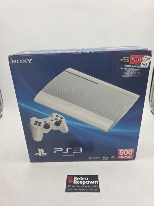 White Playstation 3 Super Slim 500GB - Playstation 3 (Complete)