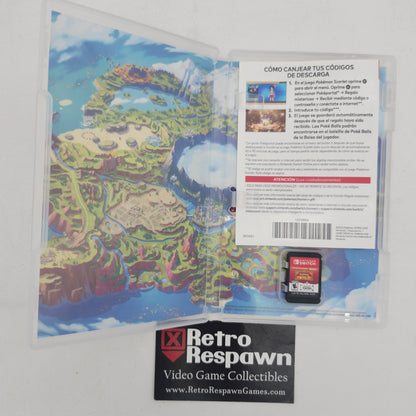 Pokemon Scarlet + The Hidden Treasure of Area Zero - Nintendo Switch (Complete)