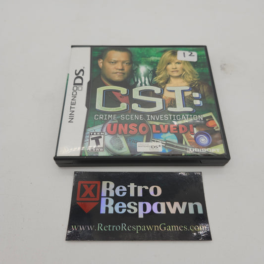 CSI: Crime Scene Investigation Unsolved - Nintendo DS (Complete)