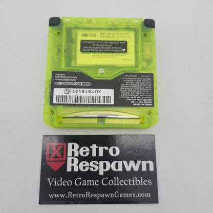 GBA SP [101 Reshelled, Neon Yellow Samus] - Nintendo GameBoy Advanced SP (Console + Charger)
