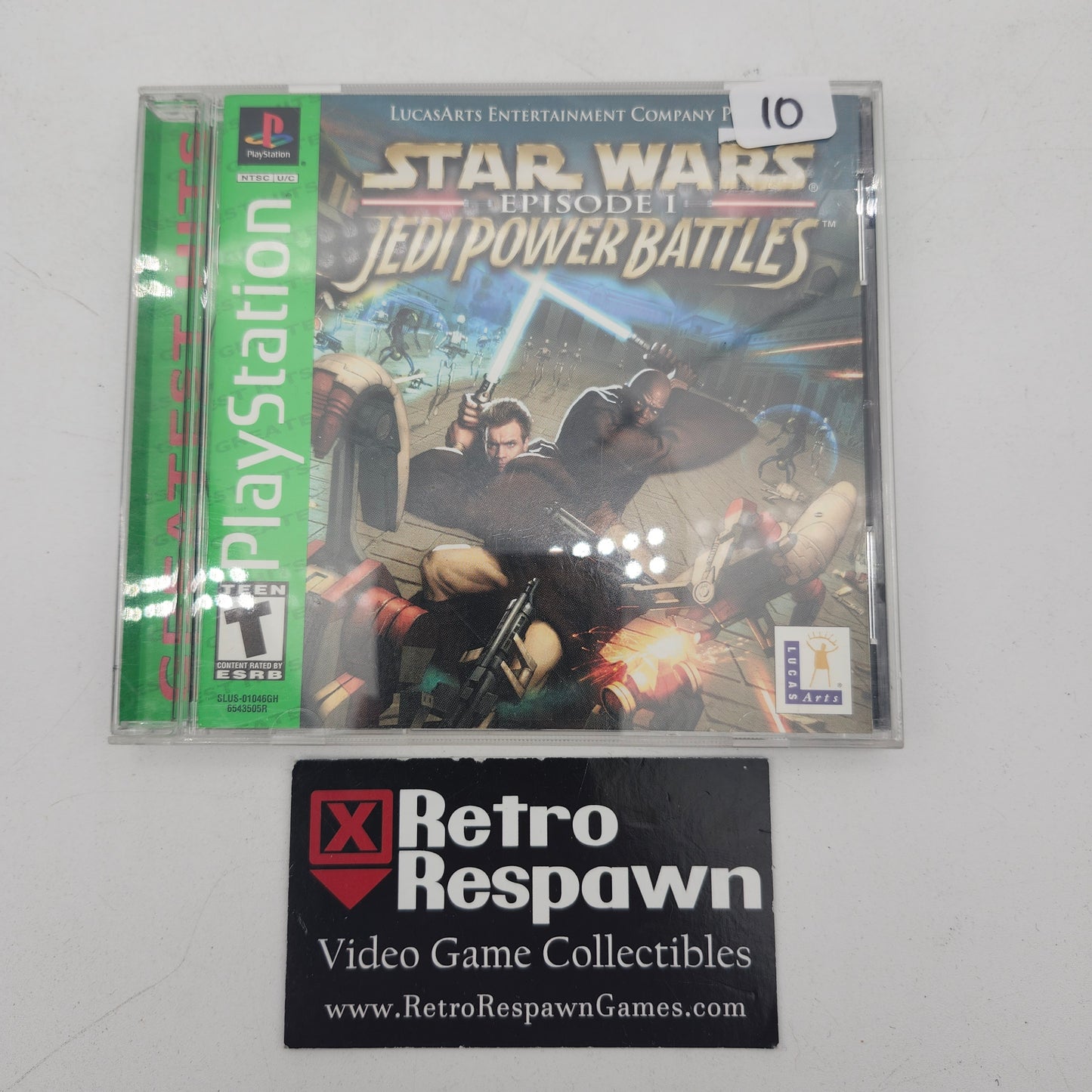 Star Wars Episode I Jedi Power Battles Greatest Hits - Playstation (Complete)