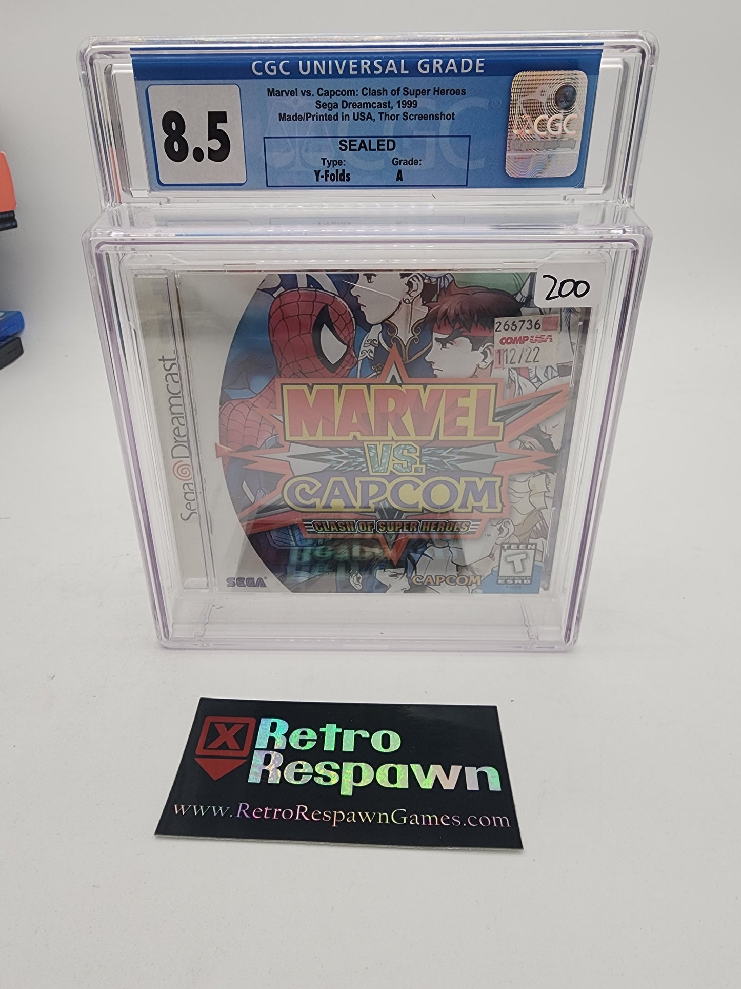 Marvel vs Capcom - Sega Dreamcast (Graded CGC 8.5 A)