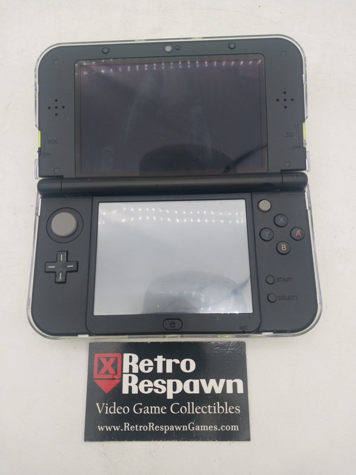 Modded New Nintendo 3DS LL Lime & Black - JP Nintendo 3DS (Console+Charger)