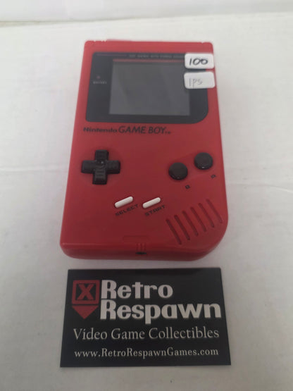Red IPS Gameboy DMG [Reshelled] - Gameboy (Console Only)