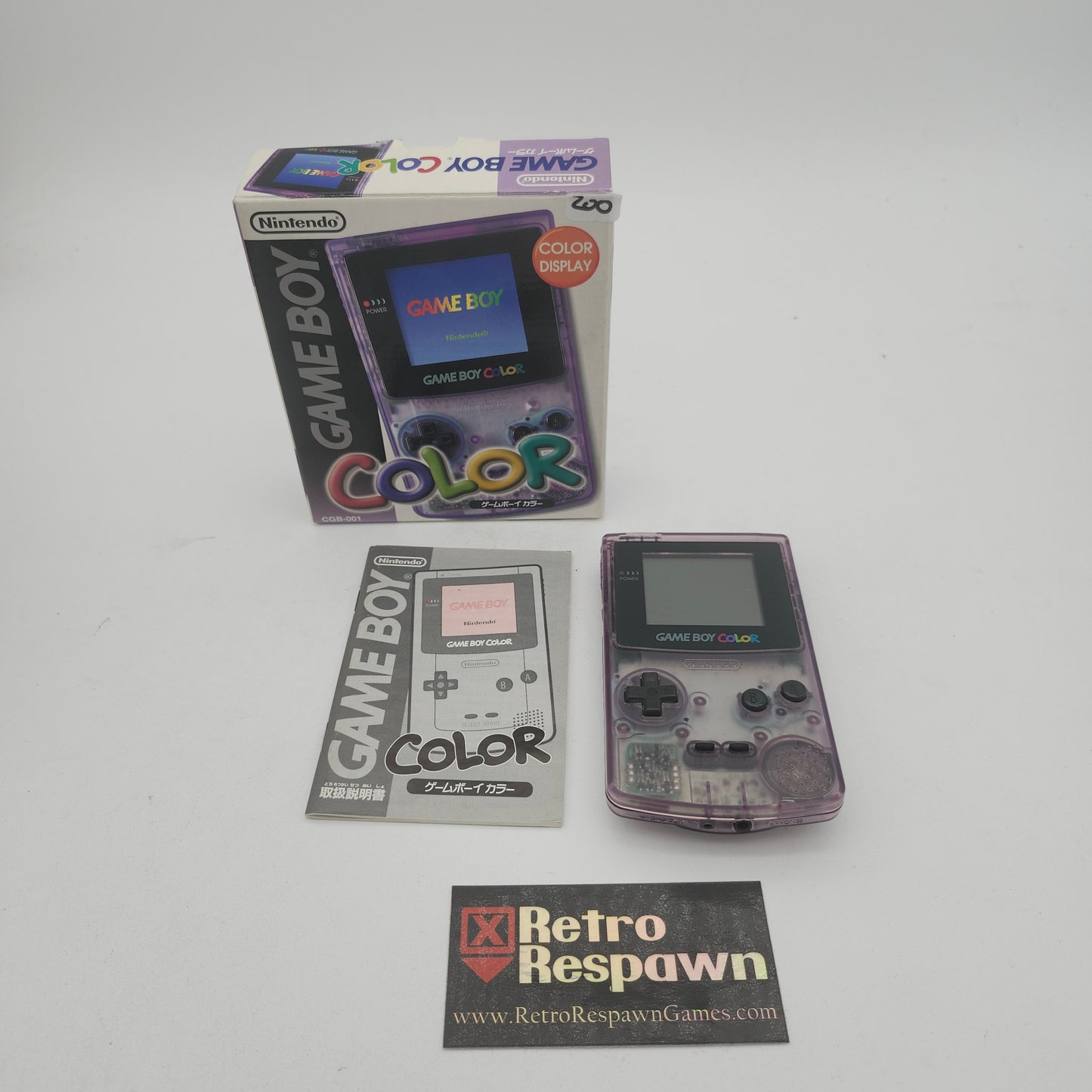 Clear Atomic Purple Game Boy Pocket - JP GameBoy (Complete)