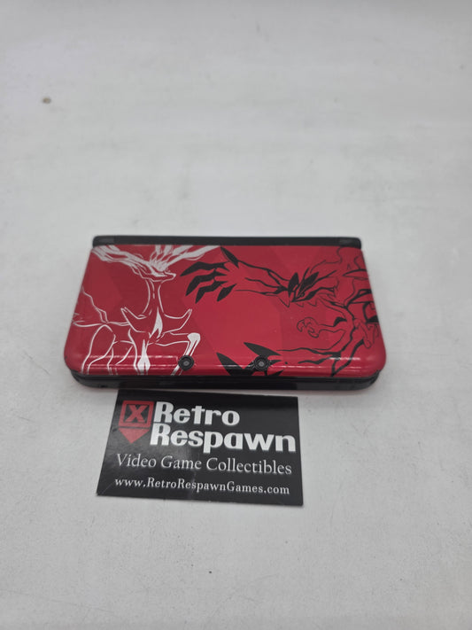 Modded Nintendo 3DS XL Pokemon X Y Red Limited Edition - Nintendo 3DS (Console + Charger)