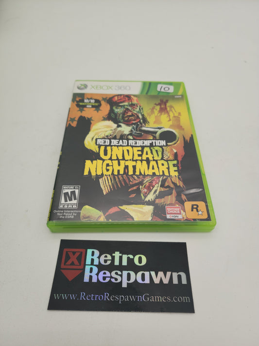 Red Dead Redemption Undead Nightmare - Xbox 360 (Complete w/Poster)