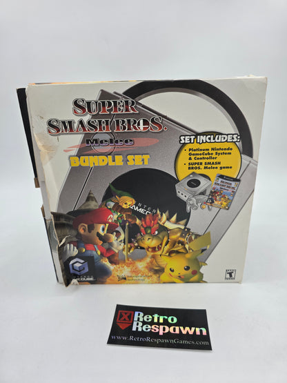 Platinum GameCube system [Melee Bundle] - Gamecube (Complete)
