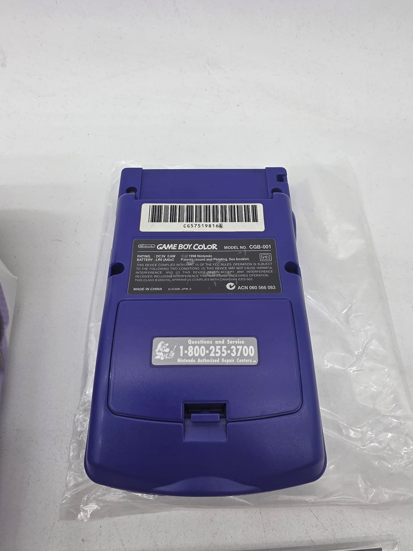 Backlit Game Boy Color Grape - GameBoy Color (Complete)