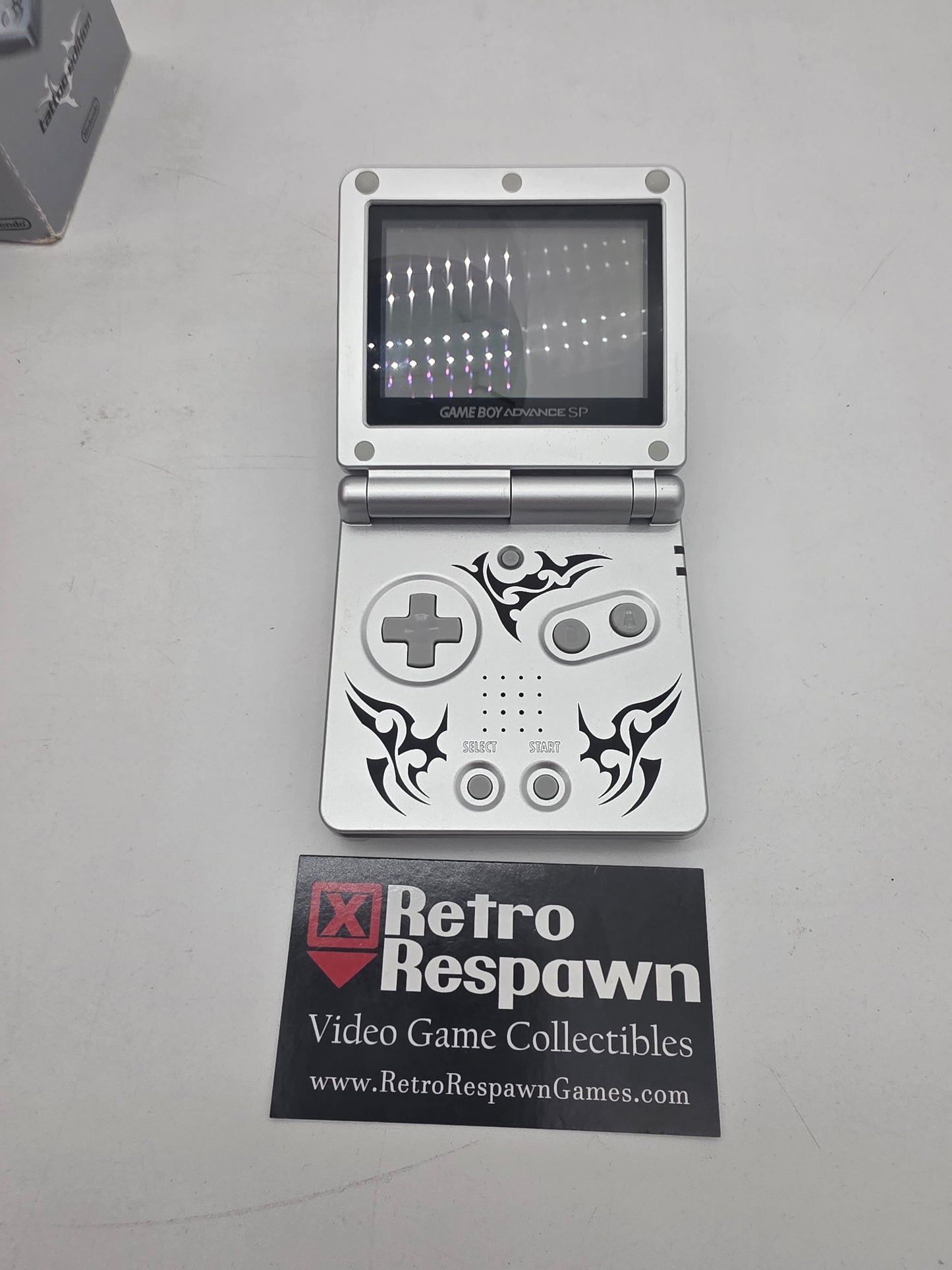 Gameboy Advance SP Limited Tattoo Edition - PAL Nintendo Gameboy Advcane (Box, Console Charger)