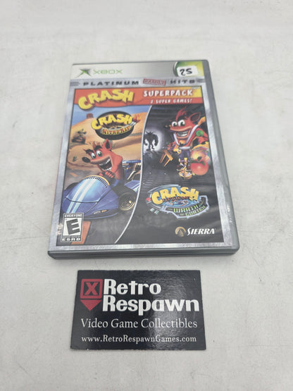 Crash Bandicoot Super Pack [Platinum Family Hits] - Xbox (Complete)