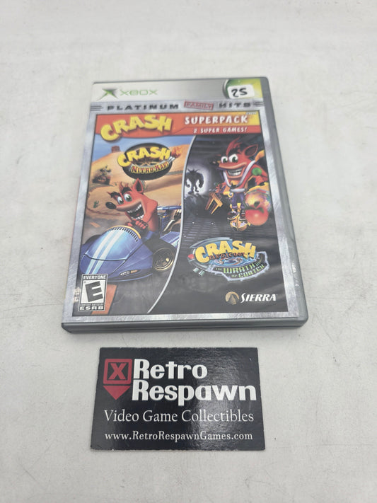 Crash Bandicoot Super Pack [Platinum Family Hits] - Xbox (Complete)