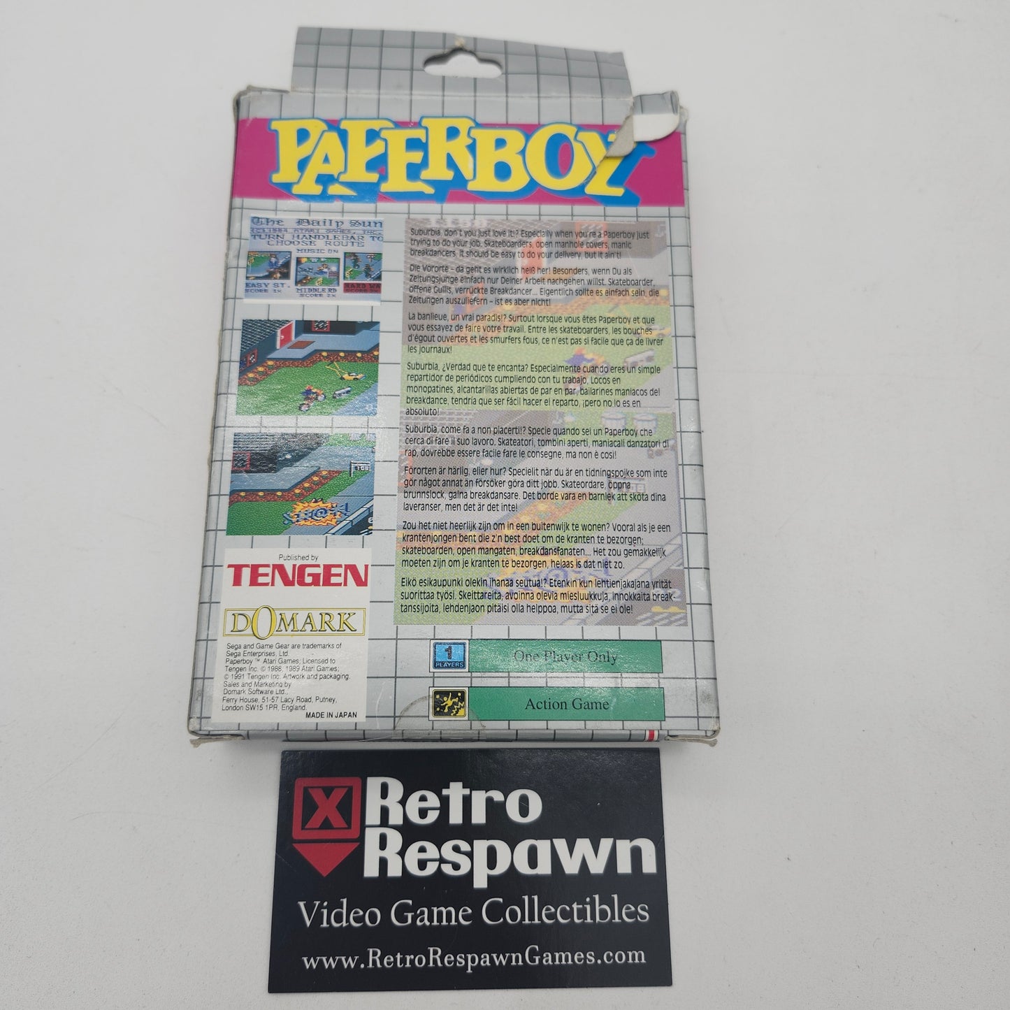 Paperboy - Sega Game Gear (Complete)