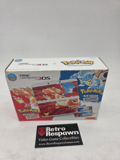 New Nintendo 3DS Pokemon 20th Anniversary Blue and Red [Singapore] - Nintendo 3DS (Complete)