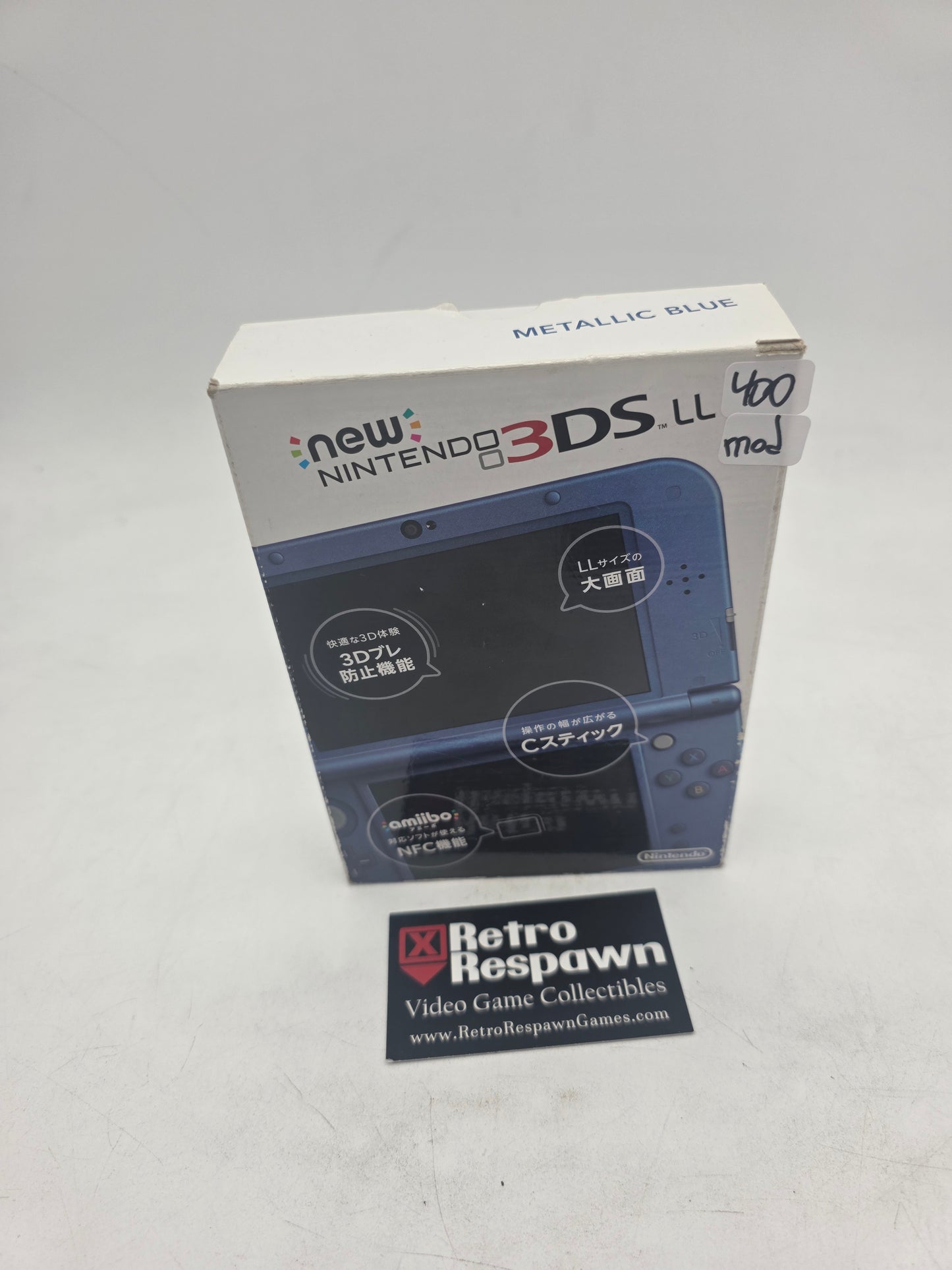 Modded Metallic Blue New Nintendo 3DS - JP Nintendo 3DS (Complete)
