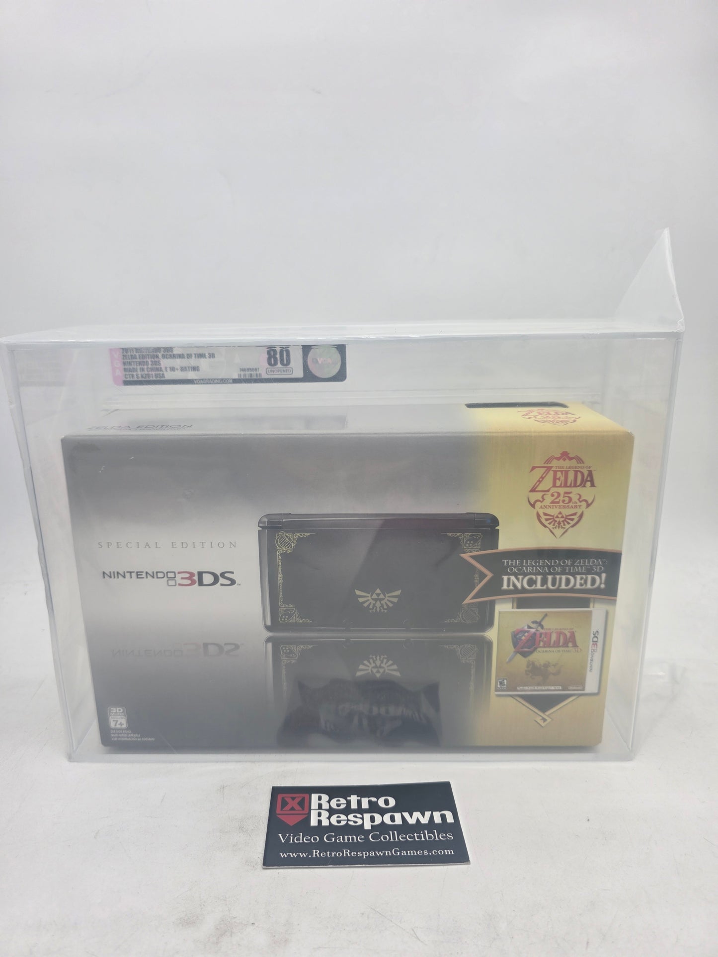 Nintendo 3DS Black Zelda Limited Edition - Nintendo 3DS (Graded VGA 80)