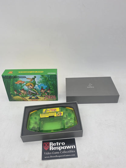 Backlit IPS Zelda The Minish Cap Custom Shell Gameboy Advance - Gameboy Advance (Console + Custom Box)