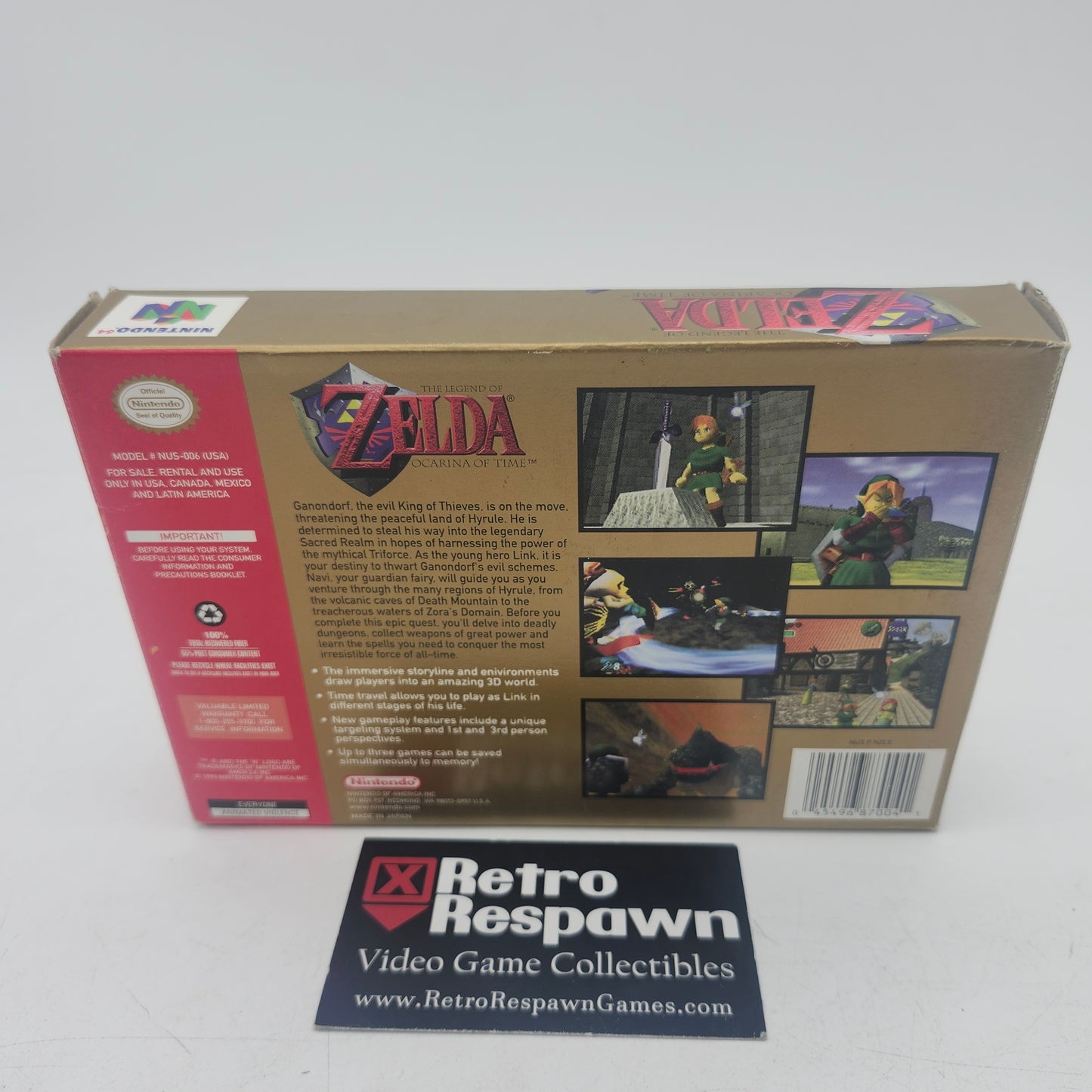Zelda Ocarina of Time - Nintendo 64 (Complete)