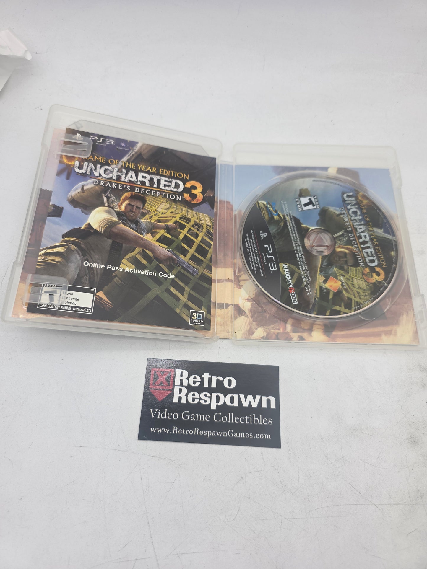 Uncharted 3: Drake's Deception [Game of the Year Edition] - Playstation 3 (Complete)