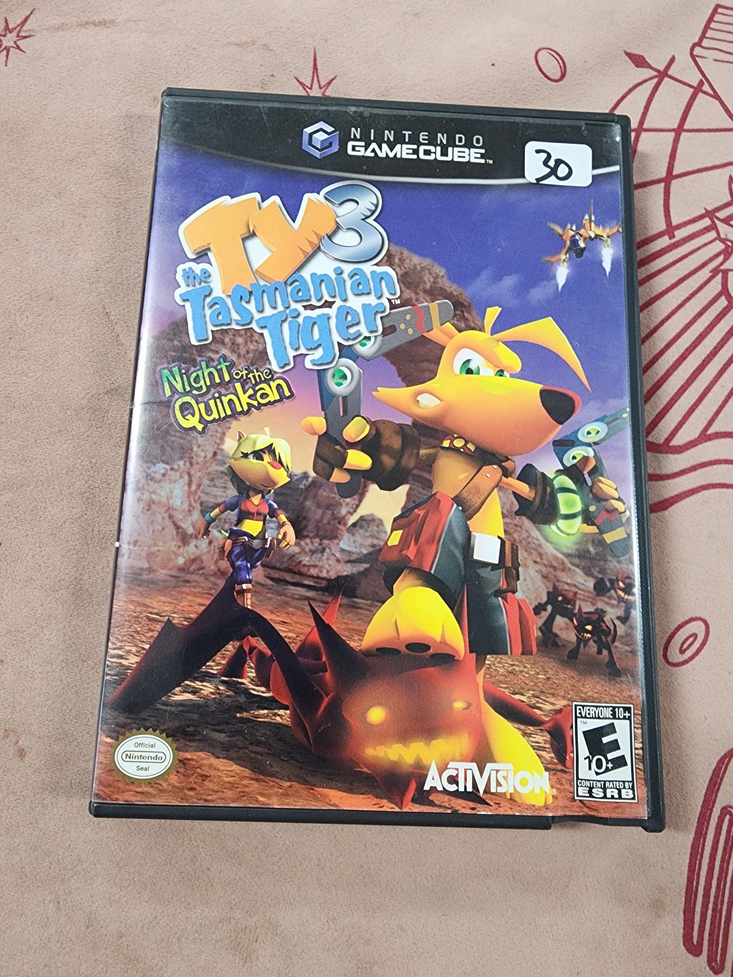 Ty3 The Tasmanian Tiger Night of the Quinkan gamecube missing manual