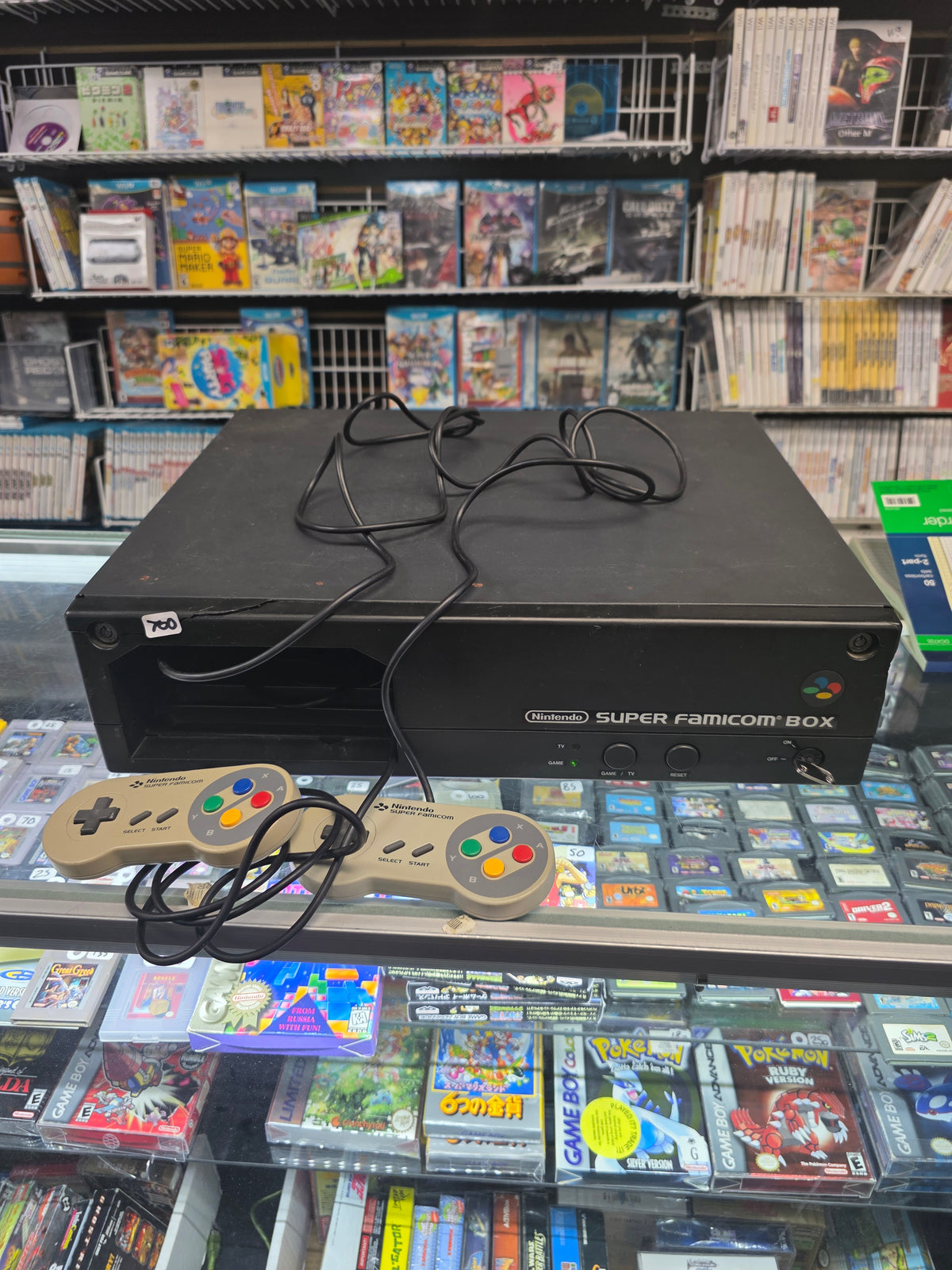 Super Famicom Box - Super Famicom (Unit,Startup Key Controller all the Wires)