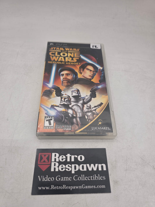 Star Wars Clone Wars Republic Heroes - PSP (Complete)
