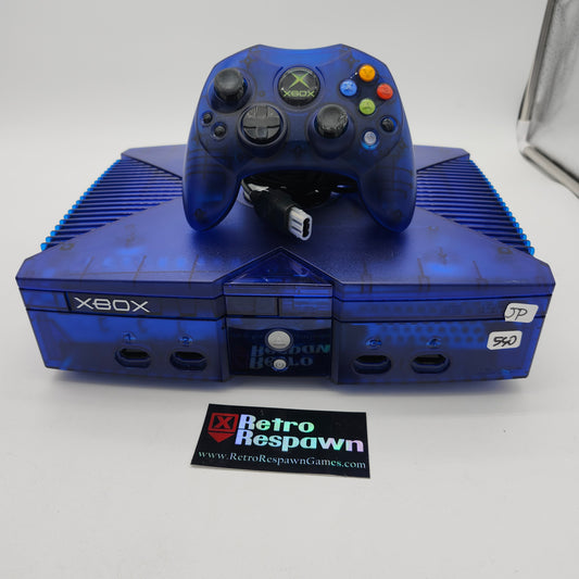 JP Xbox System [Blue Halo 2 Edition] Black Jewel - JP Xbox (Console, Controller + wires)