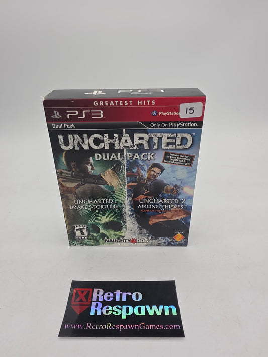 Uncharted & Uncharted 2 Dual Pack - Playstation 3 (Complete)