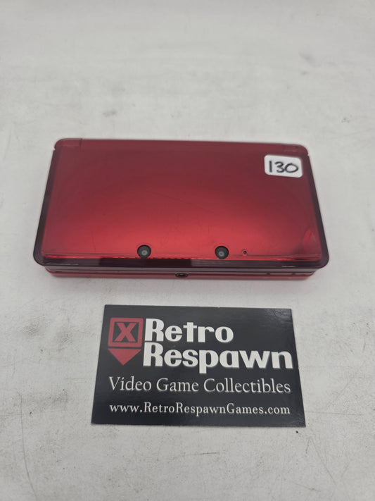 Nintendo 3DS Flame Red - Nintendo 3DS (Console + Charger)