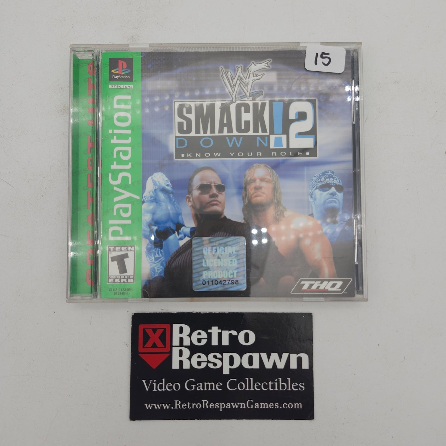 WWF Smackdown 2: Know Your Role [Greatest Hits] - Playstation (Complete)