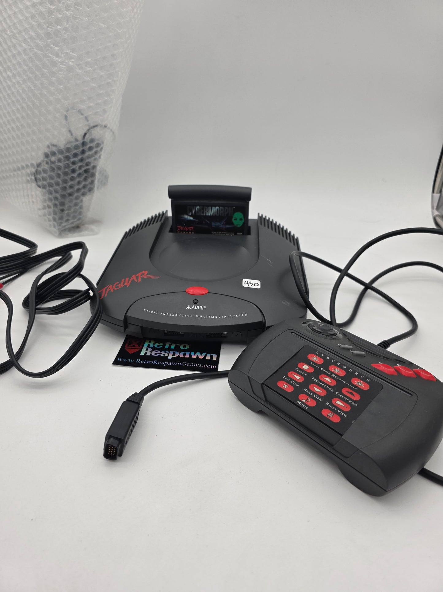 Atari Jaguar System - Jaguar (Console, Controller, all wires and Cybermorph)