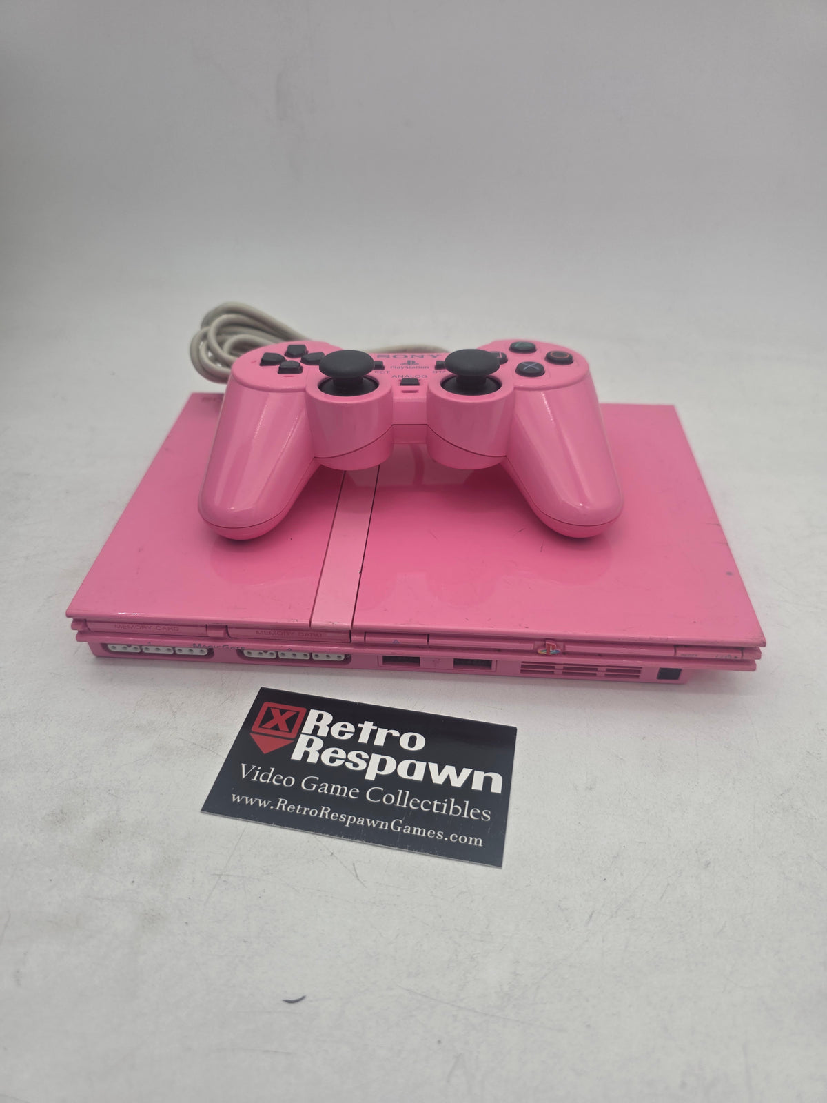 JP Pink Slim PlayStation 2 System - JP Playstation 2 (Console, Controller all wires memory card)