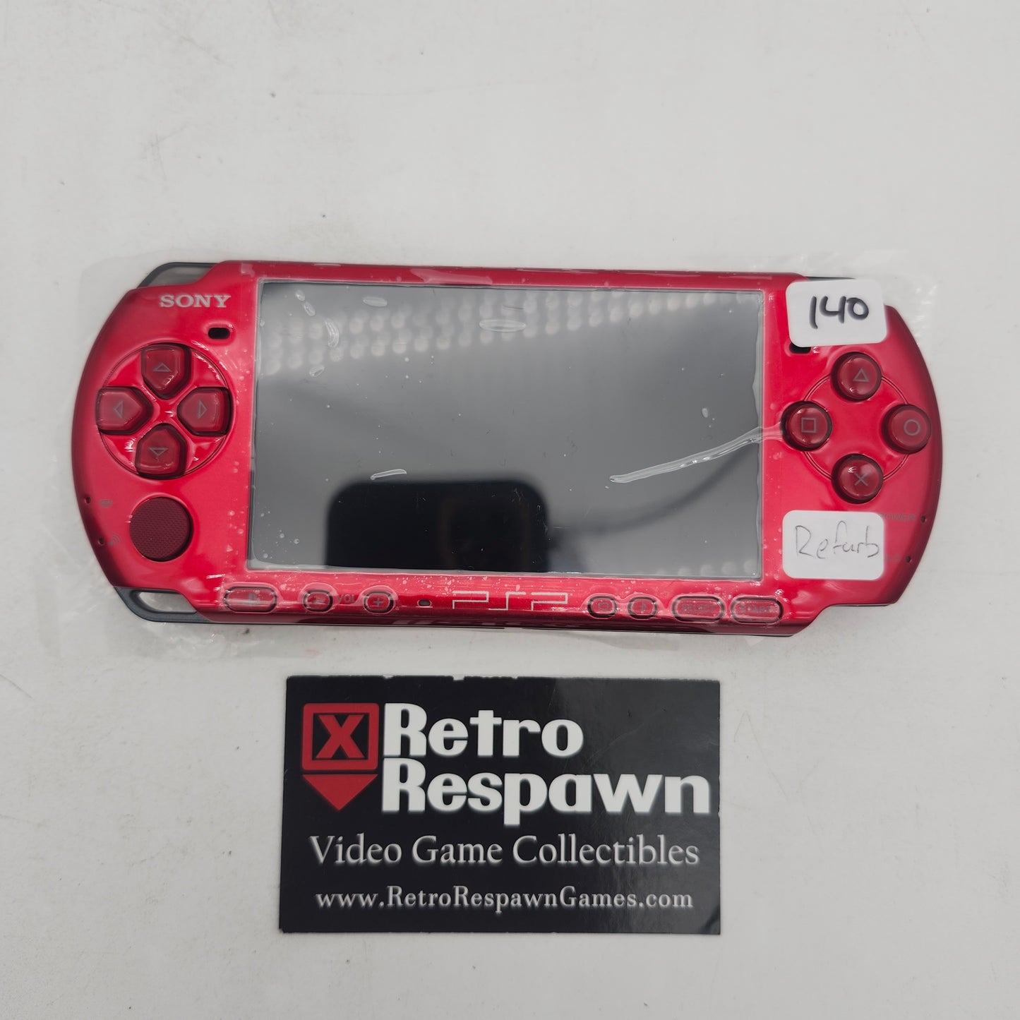 Red PSP 3000 - PSP (Console + Charger)
