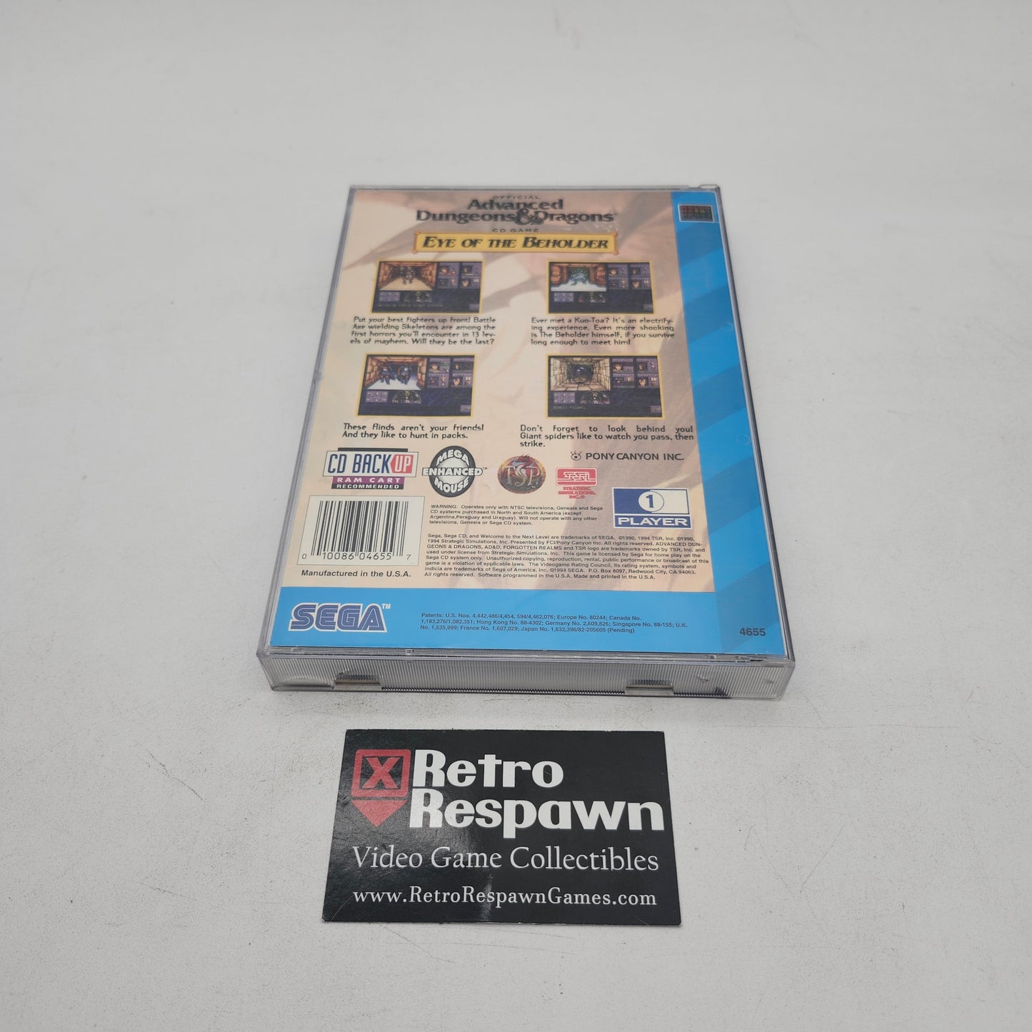 Advanced Dungeons & Dragons Eye of The Beholder - Sega CD (Complete)