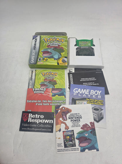 Pokemon LeafGreen Version - GameBoy Advance (Complete/Check Images)