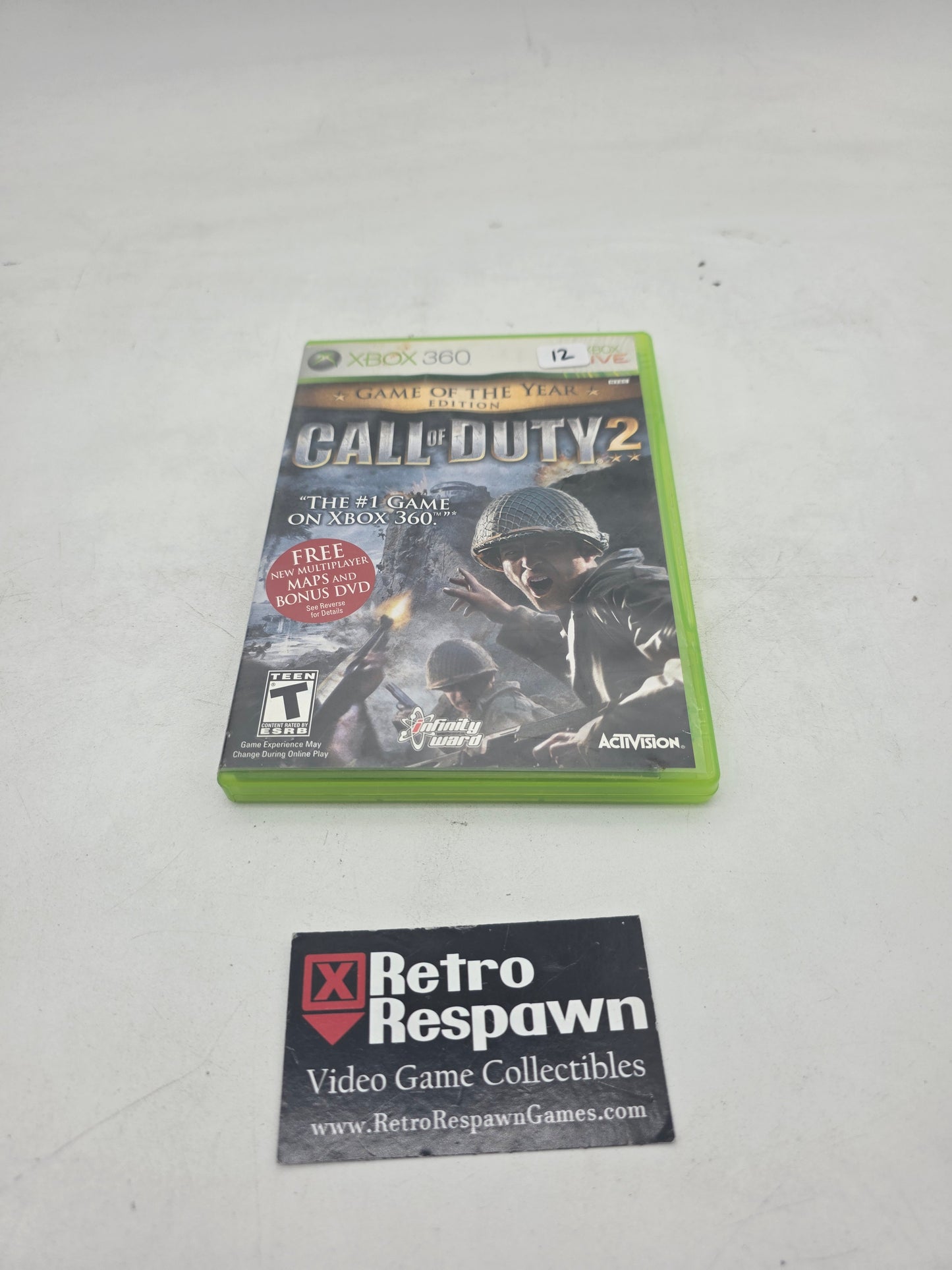 Call of Duty 2 [Game of the Year] - Xbox 360 (Complete/No DVD)