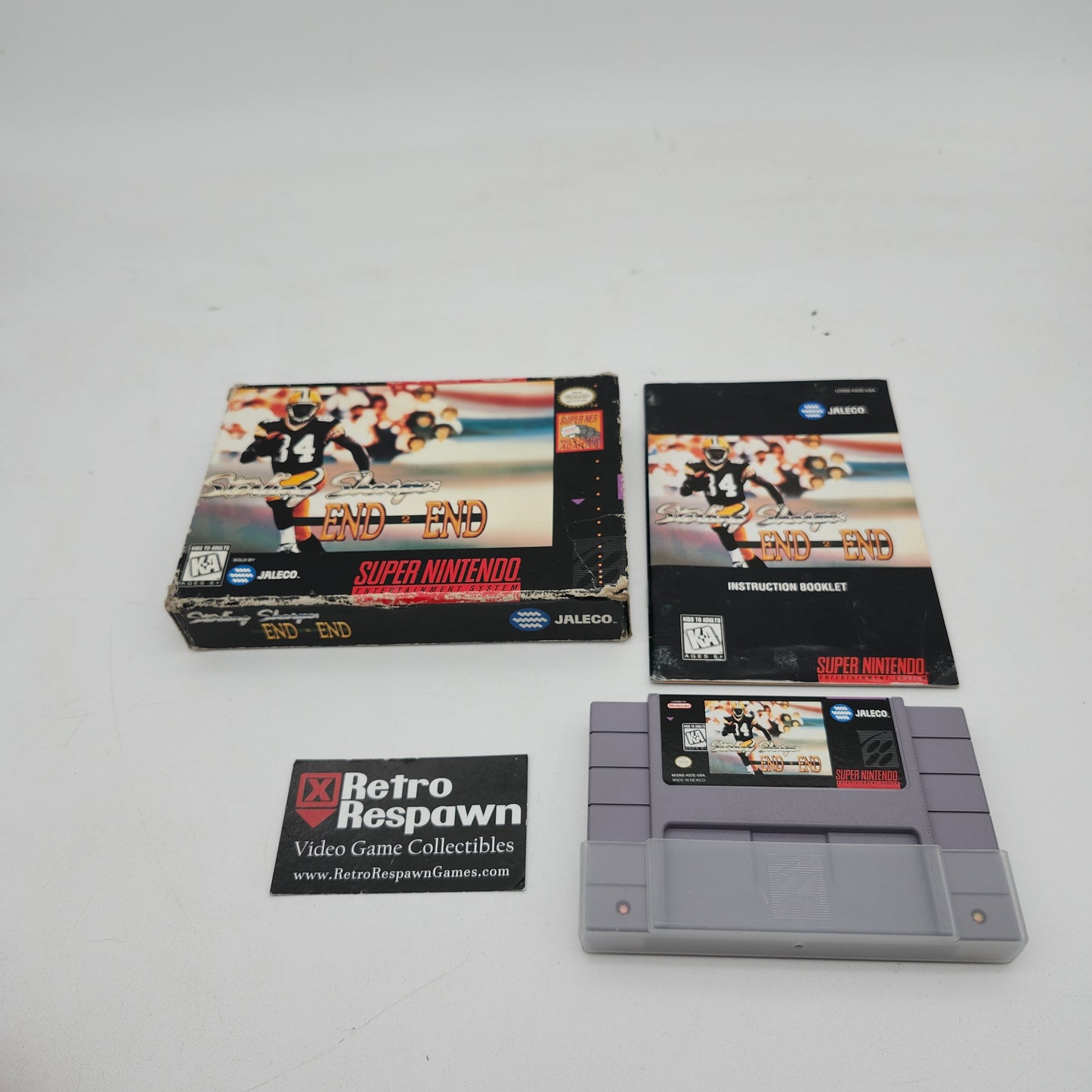 Sterling Sharpe: End 2 End - Super Nintendo (Complete)