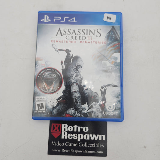Assassin's Creed III Remastered - Playstation 4 (Complete)