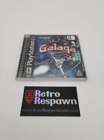 Galaga Destination Earth - Playstation (Complete)