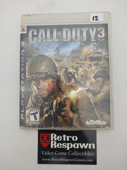 Call of Duty 3 - Playstation 3 (Missung Manual)