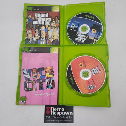 Rockstar Games Double Pack Grand Theft Auto III & Vice City The Xbox Collection - Xbox (Complete)