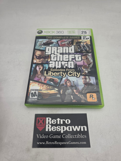 Grand Theft Auto: Episodes from Liberty City - Xbox 360 (Complete W/ Map)