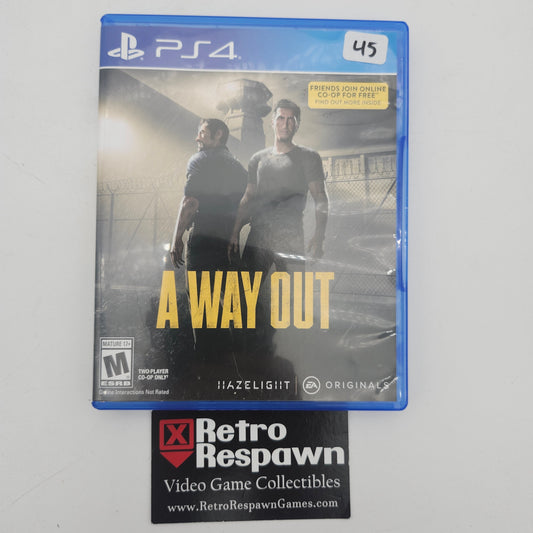 A Way Out - Playstation 4 (Complete)
